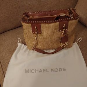 Michael Kors Straw Purse